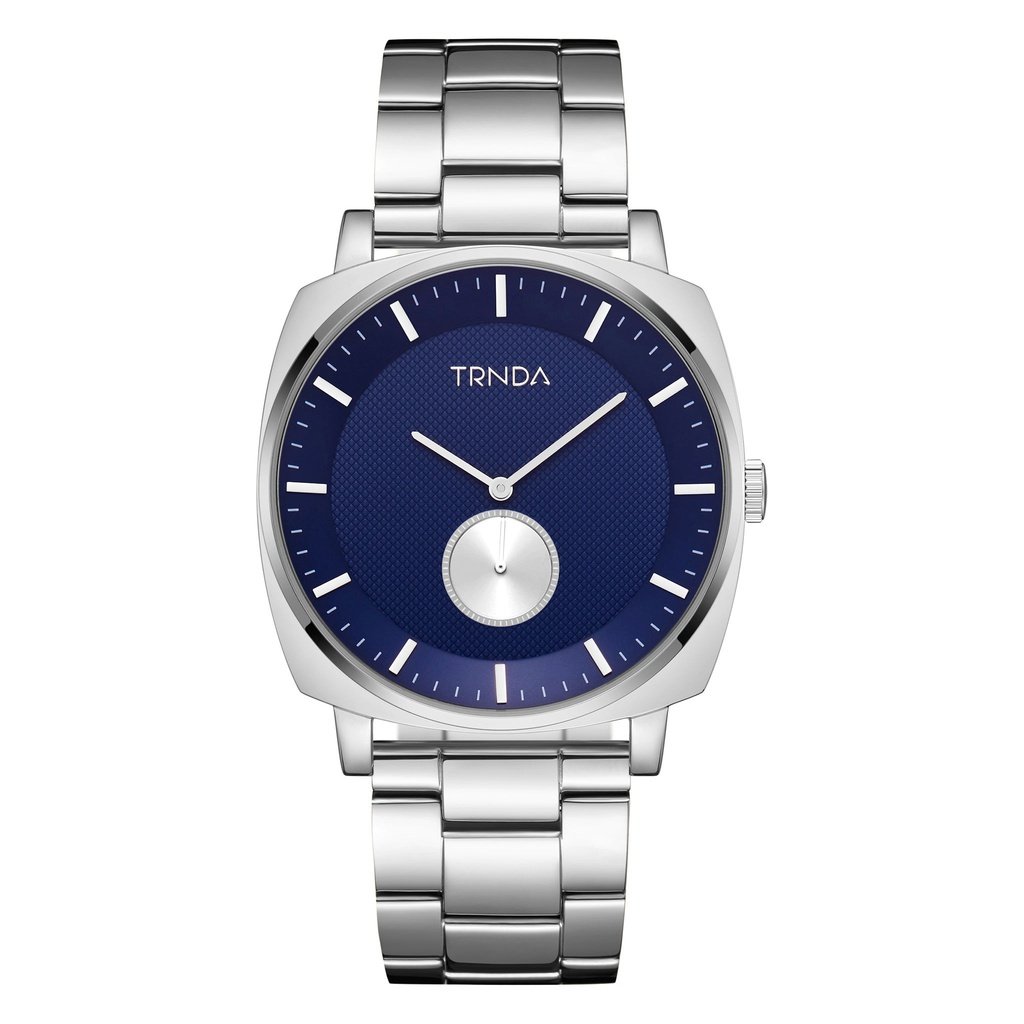 Trnda Men's Stainless Steel Watch, Blue Dial | Trnda-45mm