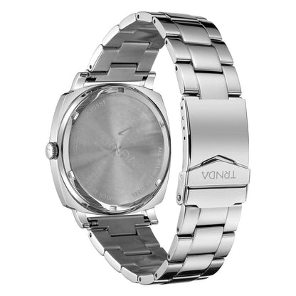 Trnda Men's Stainless Steel Watch, Silver Gradient Dial | Trnda45mm