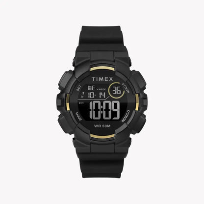 Timex Unisex Black Silicone Watch, Digital Dial | Tw5m23600